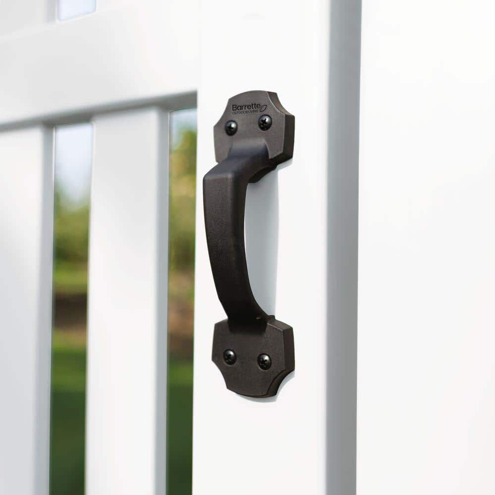 Barrette Outdoor Living 7.875 in. Black Gate Handle