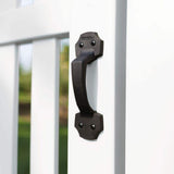 Barrette Outdoor Living 7.875 in. Black Gate Handle