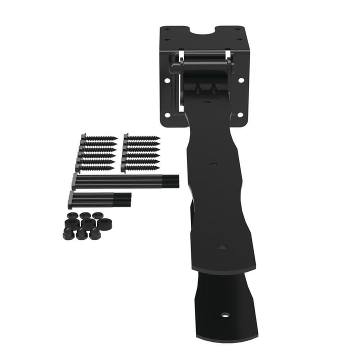 Barrette Outdoor Living 22.375 in. x 4.25 in. Black Drive Gate Strap Hinge