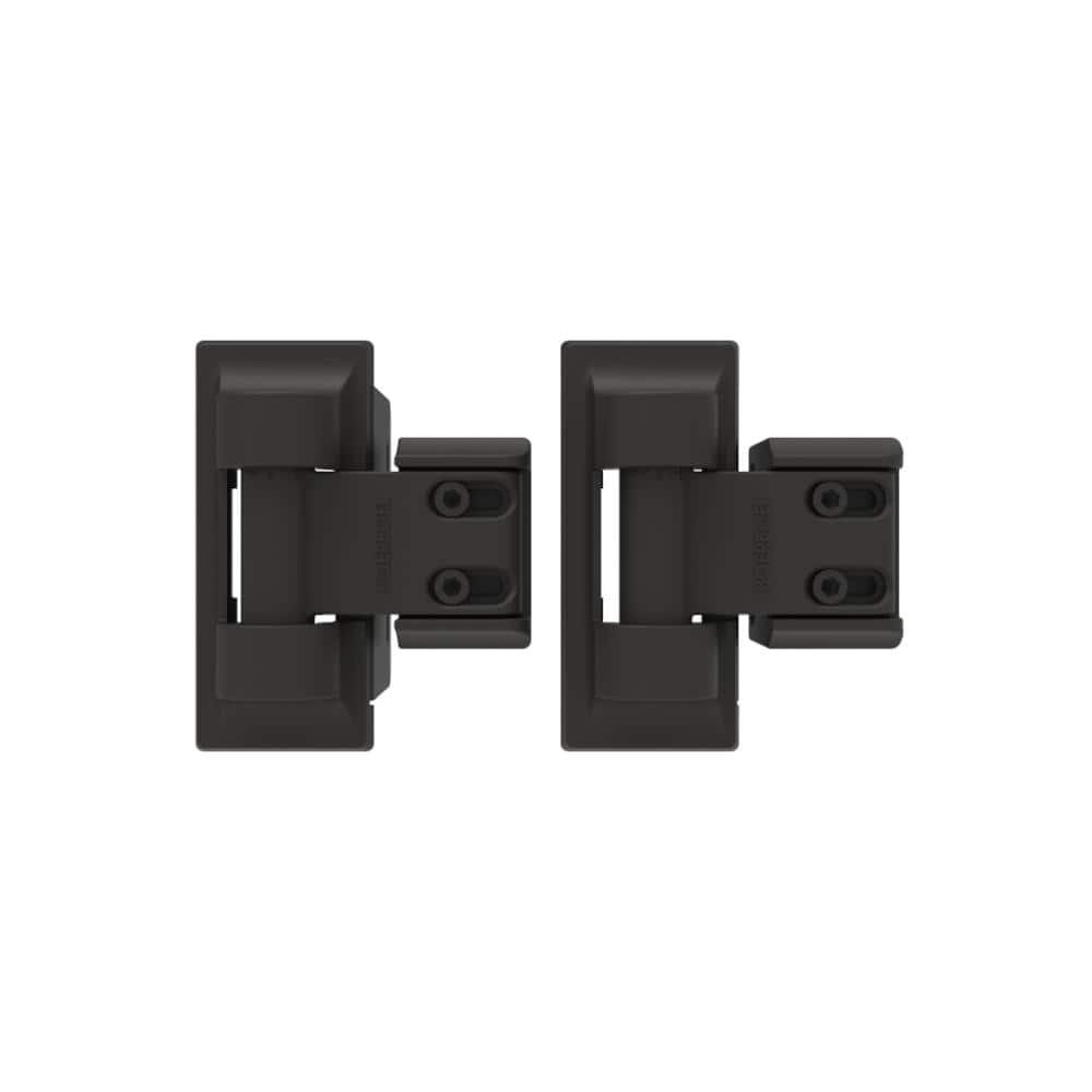 Barrette Outdoor Living 3.875 in. x 4.812 in. Steel Bronze Standard Wrap Hinge (2-Pack)