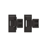 Barrette Outdoor Living 3.875 in. x 4.812 in. Steel Bronze Standard Wrap Hinge (2-Pack)