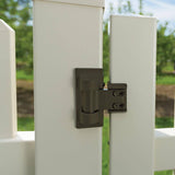 Barrette Outdoor Living 3.875 in. x 4.812 in. Steel Bronze Standard Wrap Hinge (2-Pack)