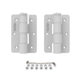 Barrette Outdoor Living 3.125 in. x 4.875 in. Aluminum White Standard Butterfly Hinge (2-Pack)