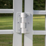 Barrette Outdoor Living 3.125 in. x 4.875 in. Aluminum White Standard Butterfly Hinge (2-Pack)