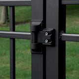 Barrette Outdoor Living 3.875 in. x 4.812 in. Steel Black Standard Wrap Hinge (2-Pack)