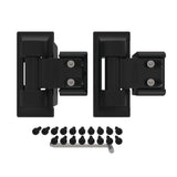Barrette Outdoor Living 3.875 in. x 4.812 in. Steel Black Standard Wrap Hinge (2-Pack)