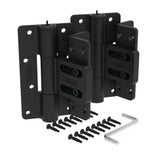 Barrette Outdoor Living 3.125 in. x 5.5 in. Black Aluminum Flush Mount Butterfly Hinge