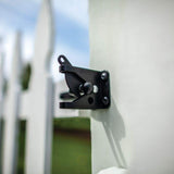 Barrette Outdoor Living 4.562 in. x 2.312 in. Black Steel Gravity Latch