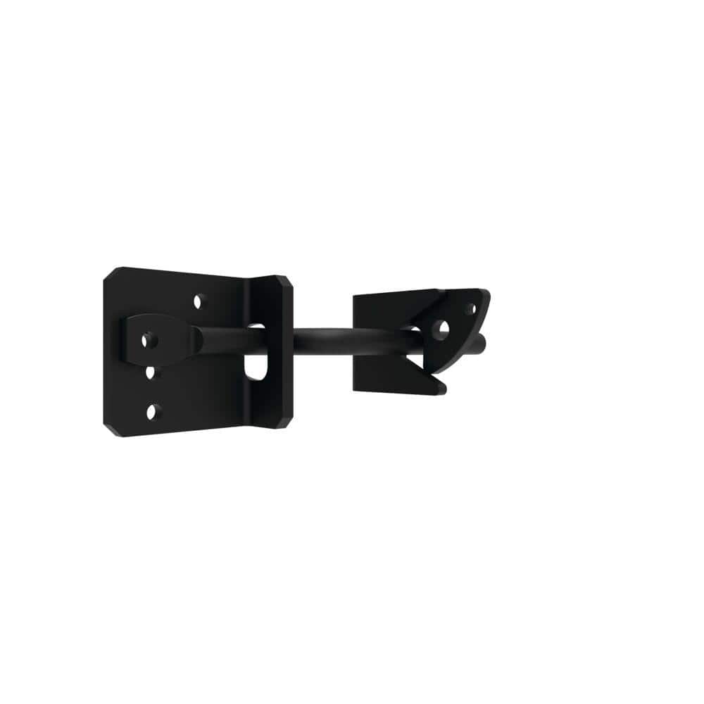 Barrette Outdoor Living 7.5 in. x 2.562 in. Heavy-Duty Black Floating Bar Gravity Latch