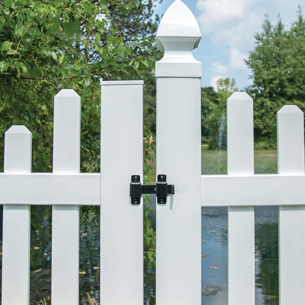 Barrette Outdoor Living 4.812 in. x 3.125 in. Stainless Steel Slide Bar Latch