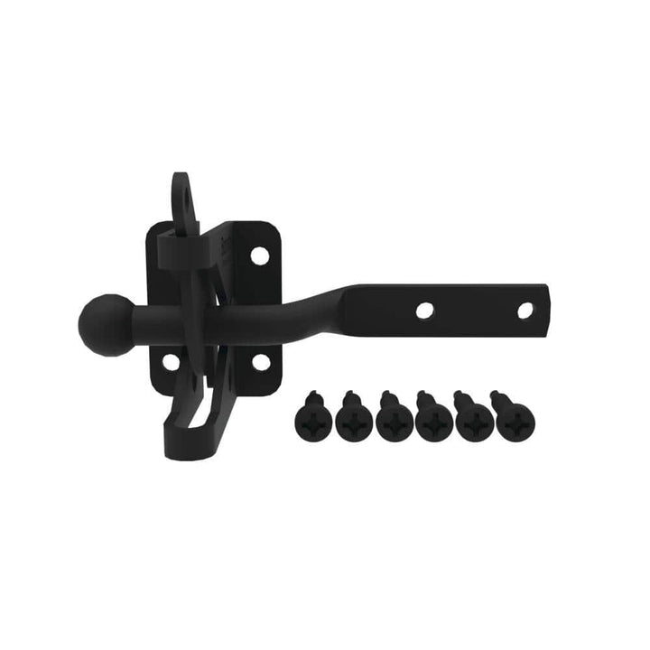 Barrette Outdoor Living 4.562 in. x 2.312 in. Steel Matte Black Gravity Latch