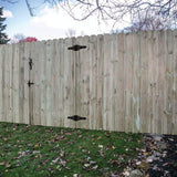 Barrette Outdoor Living Heavy-Duty Wood Gate Kit - Black