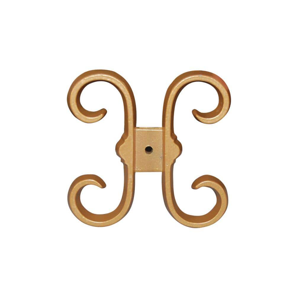 Barrette Outdoor Living 3/4 in. Gold Butterfly Scrolls