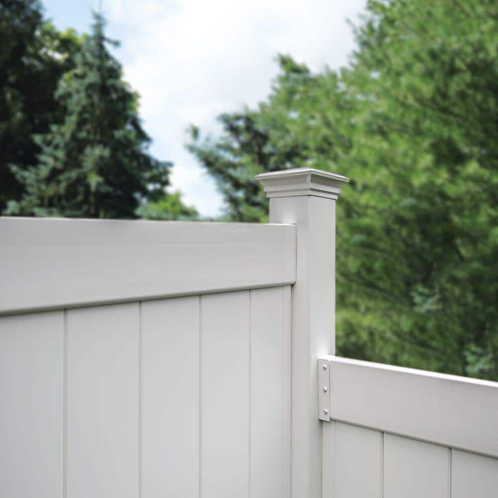 Barrette Outdoor Living Transition Bracket White for 1-3/4 in. x 5-1/2 in. Rail