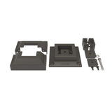 Barrette Outdoor Living 2-1/2 in. Metallic Pewter Surface Mount