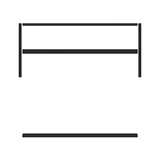 Barrette Outdoor Living Mixed Materials Matte Black Aluminum Fence Channel Kit for DSP Wood