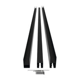 Barrette Outdoor Living Mixed Materials Matte Black Aluminum Fence Channel Kit for DSP Wood