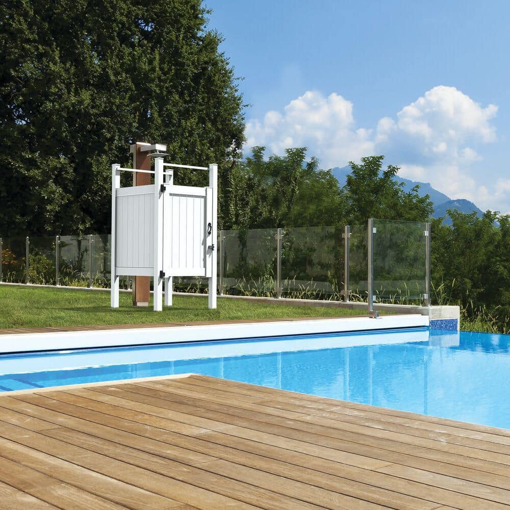 Barrette Outdoor Living 4 ft. x 4 ft. Vinyl Outdoor Shower Enclosure