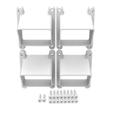 Barrette Outdoor Living Select White Vinyl Extra Stair Bracket Kit