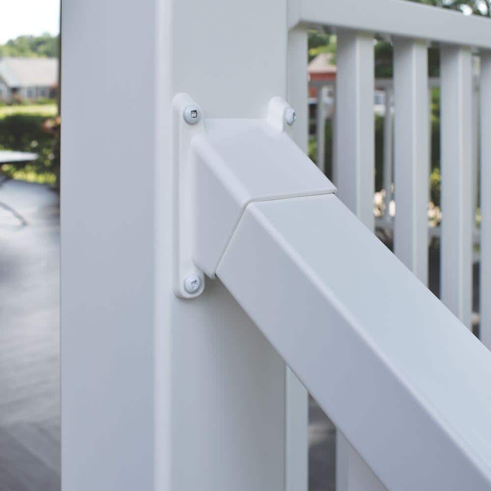 Barrette Outdoor Living Select White Vinyl Extra Stair Bracket Kit
