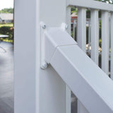 Barrette Outdoor Living Select White Vinyl Extra Stair Bracket Kit