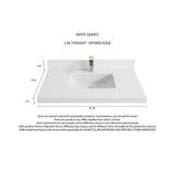 Eviva Santa Monica 36 in. W x 22 in. D x 16 in. H Single Bath Vanity in White with White Vessel Sink