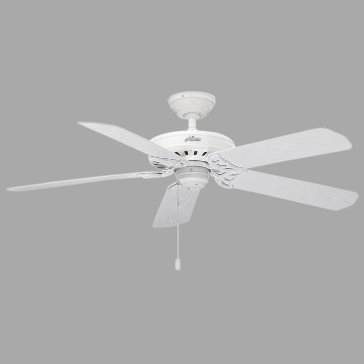 Bridgeport 52 in. Indoor/Outdoor White Damp Rated Ceiling Fan