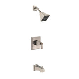 Torino Single-Handle 1-Spray Tub and Shower Faucet in Satin Nickel - Super Arbor