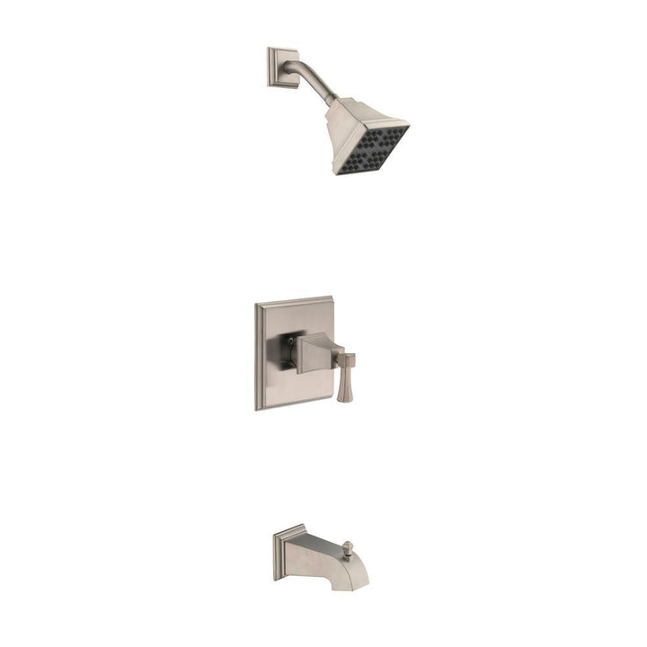 Torino Single-Handle 1-Spray Tub and Shower Faucet in Satin Nickel - Super Arbor
