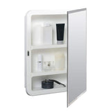 Glacier Bay 16 in. W x 20 in. H Rectangular Plastic Medicine Cabinet with Mirror