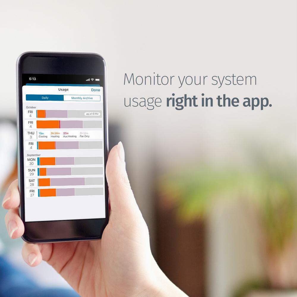 Emerson Sensi Touch Wi-Fi Smart Thermostat with Touchscreen Color Display, C-Wire Required - Super Arbor