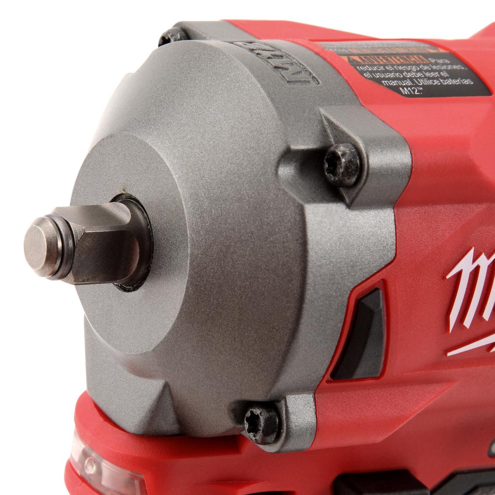 M12 FUEL 12-Volt Lithium-Ion Brushless Cordless Stubby 3/8 in. Impact Wrench and Ratchet Kit (Tool-Only Kit) - Super Arbor