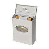 Designer Medium, Vertical, Wall Mount, Locking Mailbox, White - Super Arbor