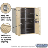 3700 Horizontal Series 6-Compartment with 1-Parcel Locker Recessed Mount Mailbox - Super Arbor