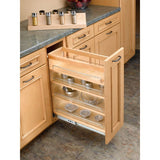 Rev-A-Shelf 7-in W x 4.875-in H 1-Tier Mounted Wood Spice Rack