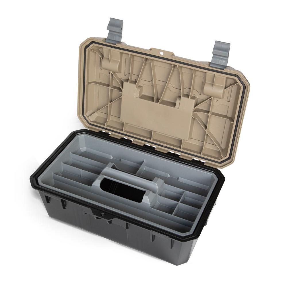 DECKED Crossbox 17 in. Drawer Tool Box with Desert Tan Lid - Super Arbor