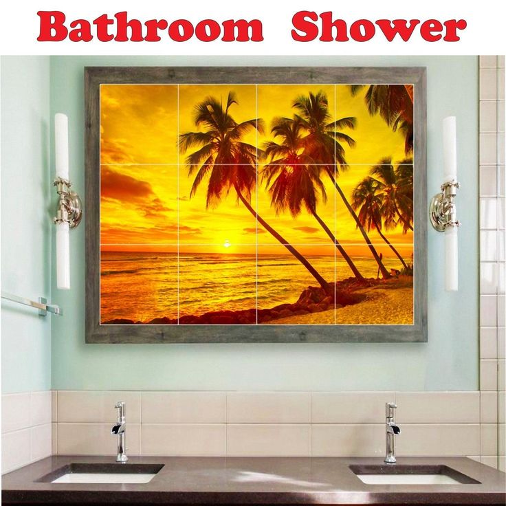 Dolphin Ceramic Tile Mural Kitchen Backsplash Bathroom Shower, 402794-XL64