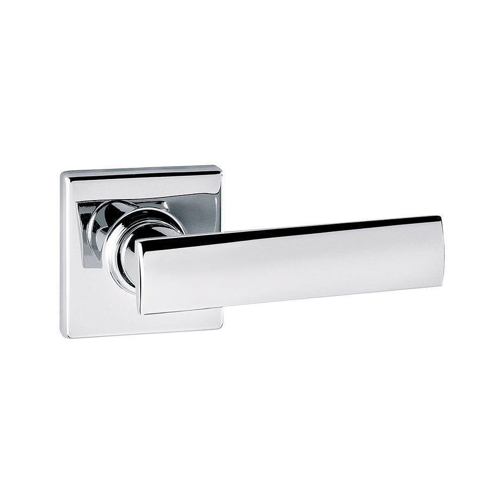 Vedani Square Satin Nickel Passage Hall/Closet Door Lever - Super Arbor