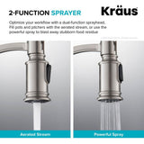 Sellette Single-Handle Pull-Down Sprayer Kitchen Faucet with Dual Function Sprayhead in Oil Rubbed Bronze - Super Arbor