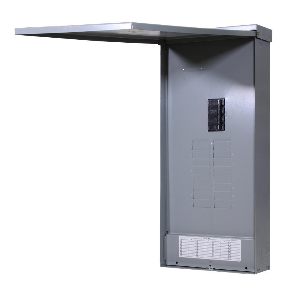 PowerMark Gold 150 Amp 16-Space 32-Circuit Outdoor Main Breaker Circuit Breaker Panel - Super Arbor