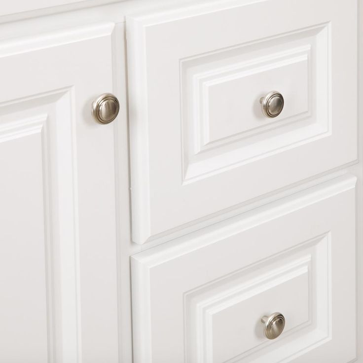 Hampton 30 in. W x 21 in. D x 33.5 in. H Bathroom Vanity Cabinet Only in White