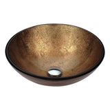 Posh Series Deco-Glass Vessel Sink in Coral Blue - Super Arbor