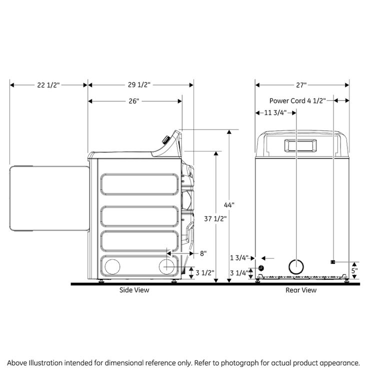 GE 7.2-cu ft Electric Dryer (White)