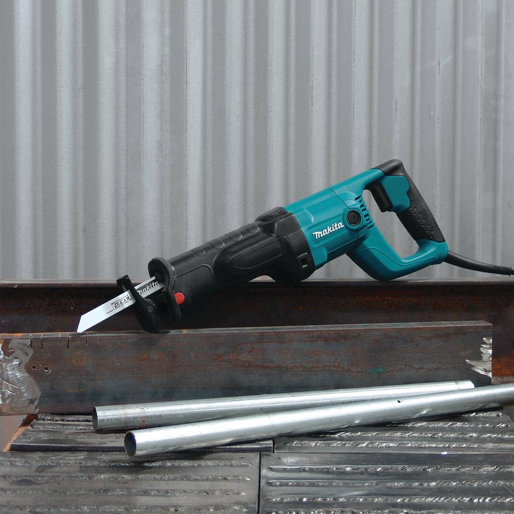 11 Amp Corded Variable Speed Reciprocating Saw With Wood Cutting Blade, Metal Cutting Blade and Hard Case, no lock-on - Super Arbor