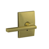Custom Latitude Matte Black Century Trim Combined Interior Door Lever - Super Arbor