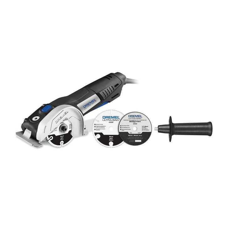 Ultra-Saw 7.5 Amp Corded 4.5 in. Tool Kit with 2 Accessories and 1 Attachment for Use with Metal and Wood - Super Arbor