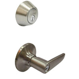 Olympic Stainless Steel Lever Combo Door Knob Set
