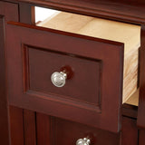 Naples 36 in. W Bath Vanity Cabinet Only in Tobacco with Right Hand Drawers - Super Arbor