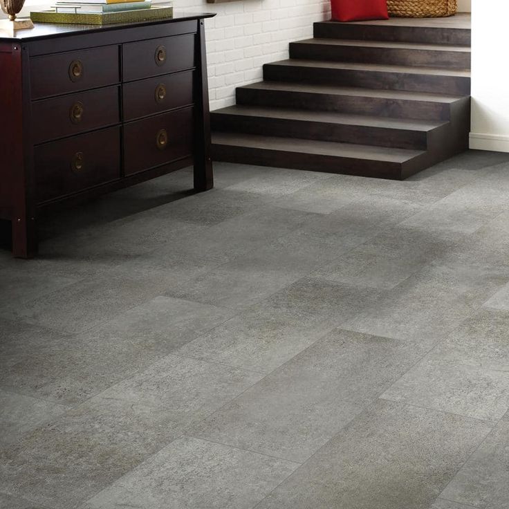 Shaw Vista Atlantic Grey 12 in. x 24 in. Luxury Vinyl Tile (15.83 sq. ft.)