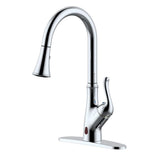 Brisbane Single-Handle Pull Down Sprayer Sensor Kitchen Faucet  Brushed Nickel - Super Arbor